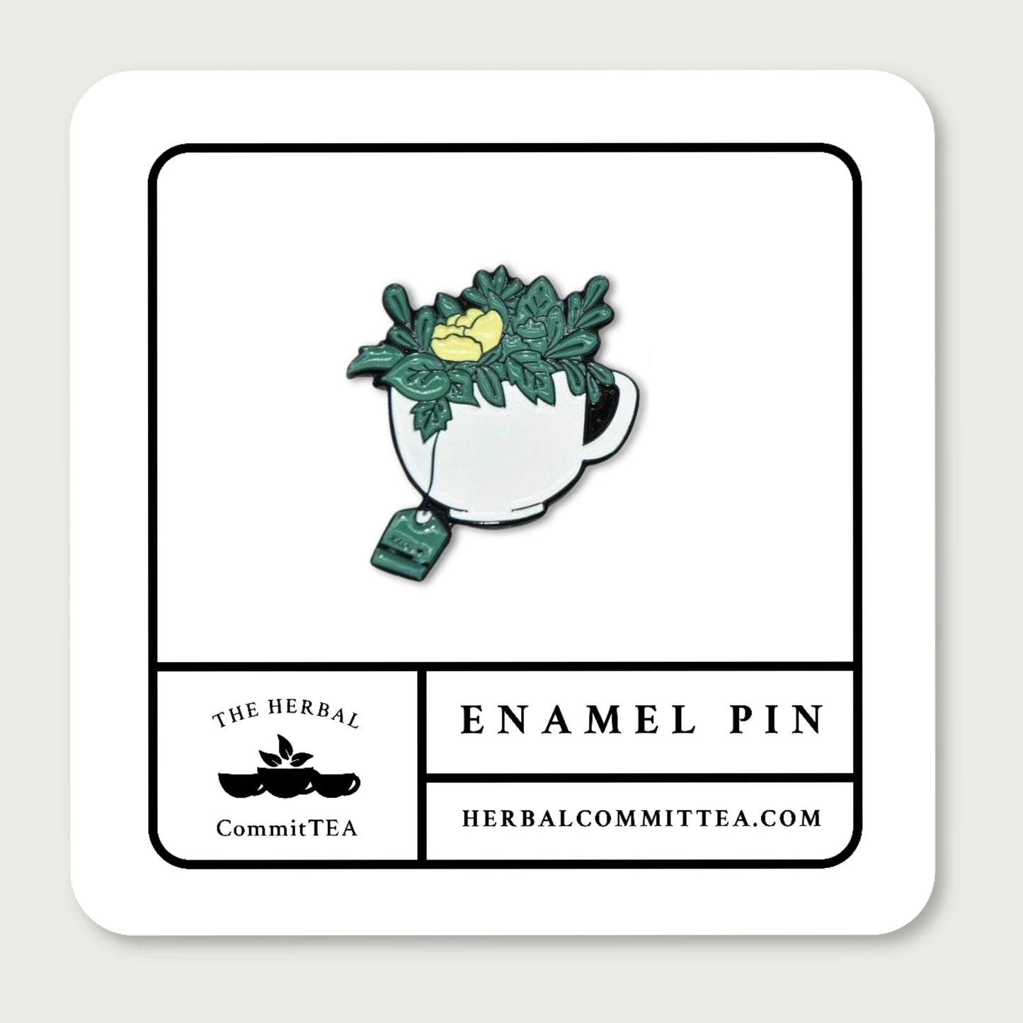 Herbal Tea Time Enamel Lapel Pin